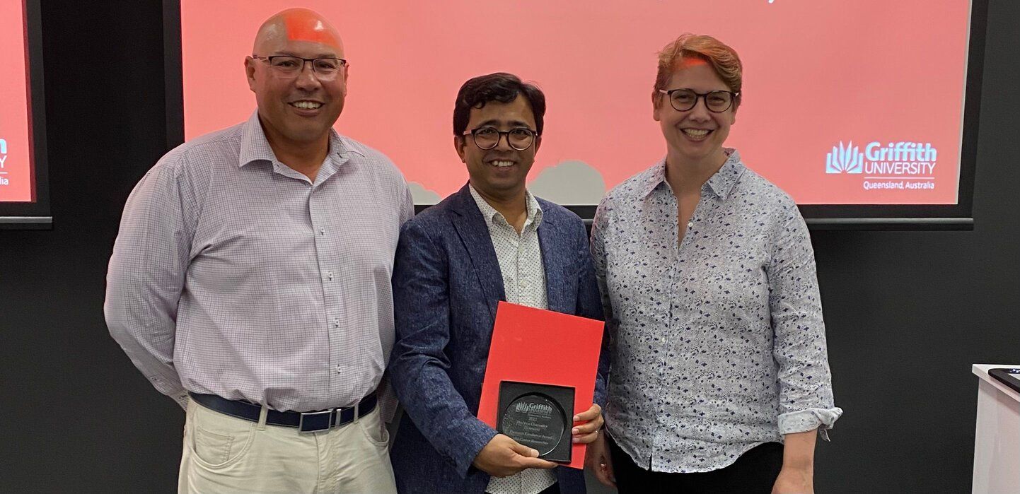 Assoc Prof Shiddiky received the Pro VC’s research excellence award 2021